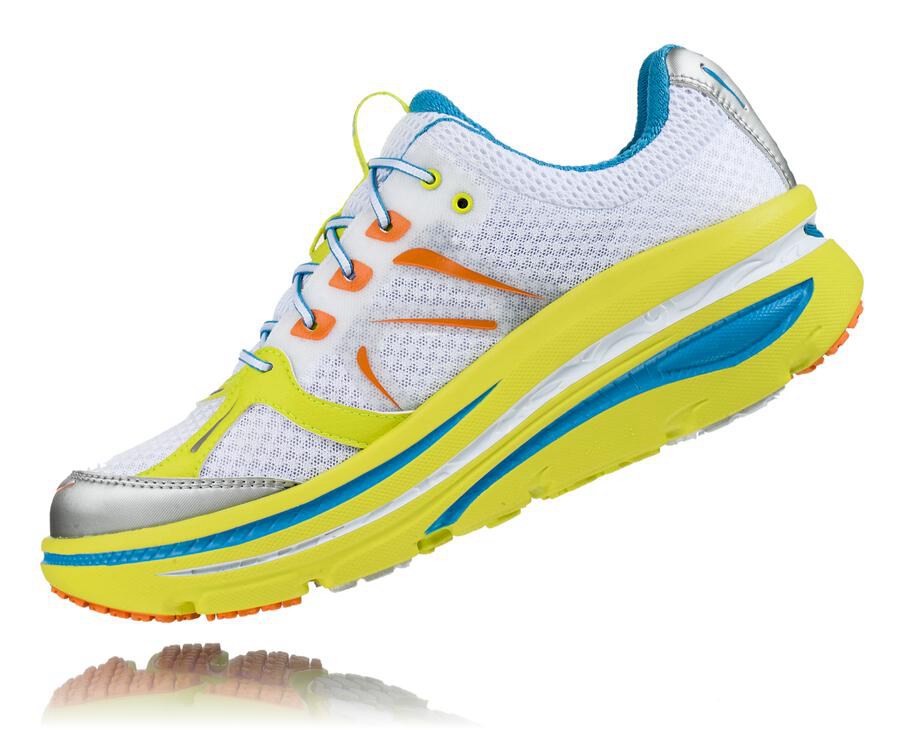 Hoka One One ランニングシューズ メンズ 白 - Bondi B - XC7369401